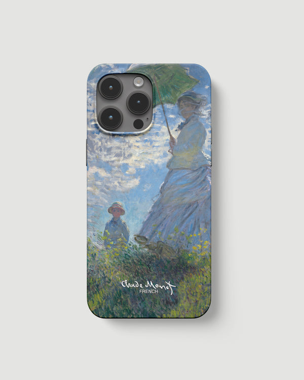 Painting Art Phone Case Woman with a Parasol
